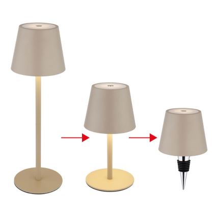 Globo - LED prigušiva dodirna punjiva spoljna stona lampa 3u1 LED/3W/5V 3000/4000/5000K IP54 1800 mAh