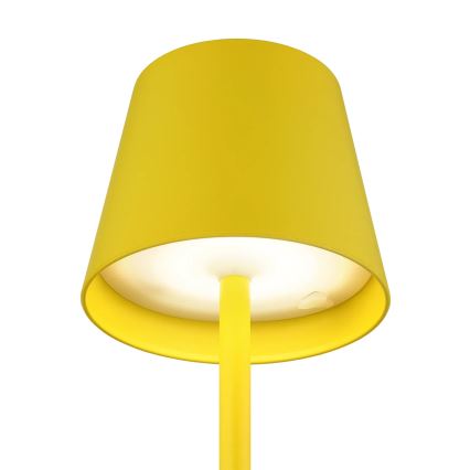 Globo - LED prigušiva dodirna punjiva spoljašnja stona lampa 3u1 LED/3W/5V 3000/4000/5000K IP54 1800 mAh žuta