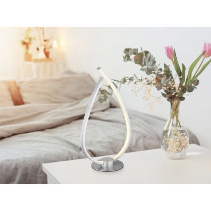Globo - LED stona lampa LED/6W/230V srebrna