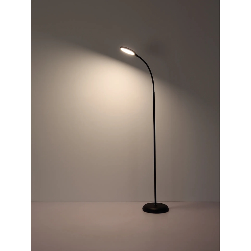 Globo - LED prigušiva dodirna podna lampa LED/8W/230V 2700K/4000K/6500K crna