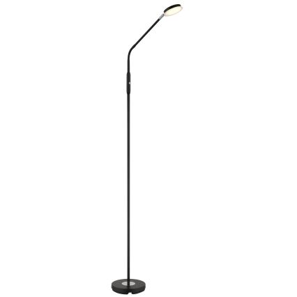 Globo - LED prigušiva dodirna podna lampa LED/6,5W/230V 2700/3350/4000K crna