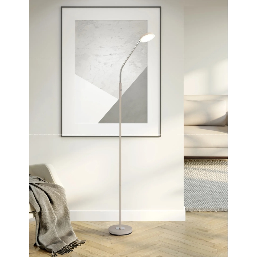 Globo - LED prigušiva dodirom podna lampa LED/6,5W/230V 2700/3350/4000K bež
