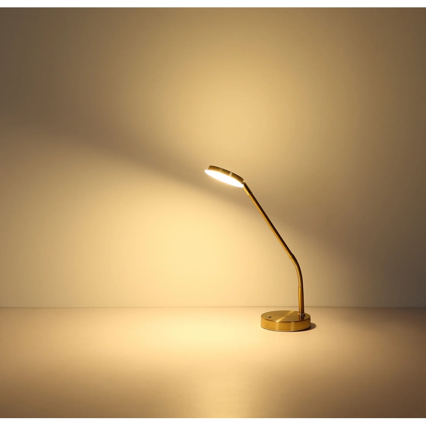 Globo - LED prigušiva dodirna stona lampa LED/6,5W/230V 2700/3350/4000K mesing