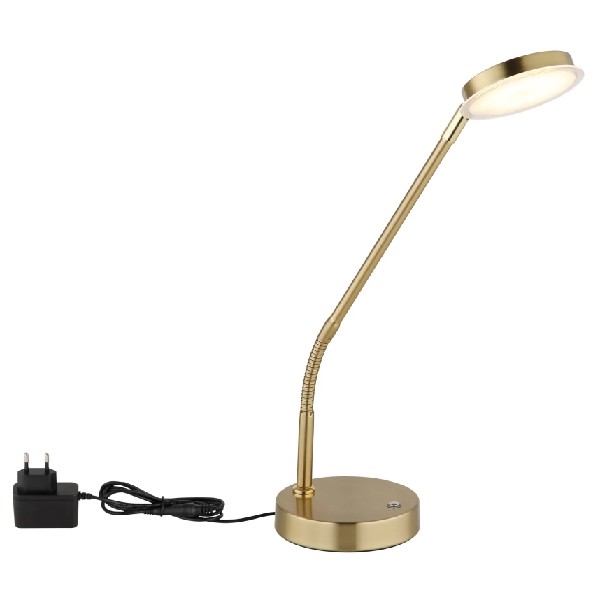 Globo - LED prigušiva dodirna stona lampa LED/6,5W/230V 2700/3350/4000K mesing