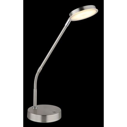 Globo - LED stona lampa na dodir, prigušiva, LED/6,5W/230V 2700/3350/4000K matni hrom