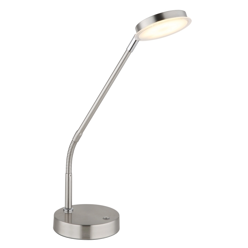 Globo - LED stona lampa na dodir, prigušiva, LED/6,5W/230V 2700/3350/4000K matni hrom