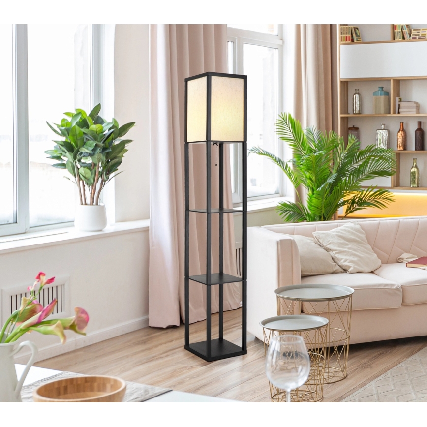 Globo - Stojeća lampa 1xE27/60W/230V crna