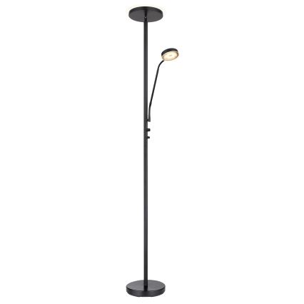 Globo - LED prigušiva stojeća lampa LED/18,5W/230V + LED/4,5W 3000K crna