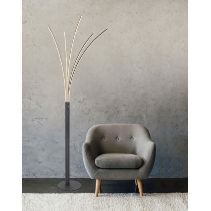 Globo - LED prigušiva dodirna podna lampa LED/36W/230V crna