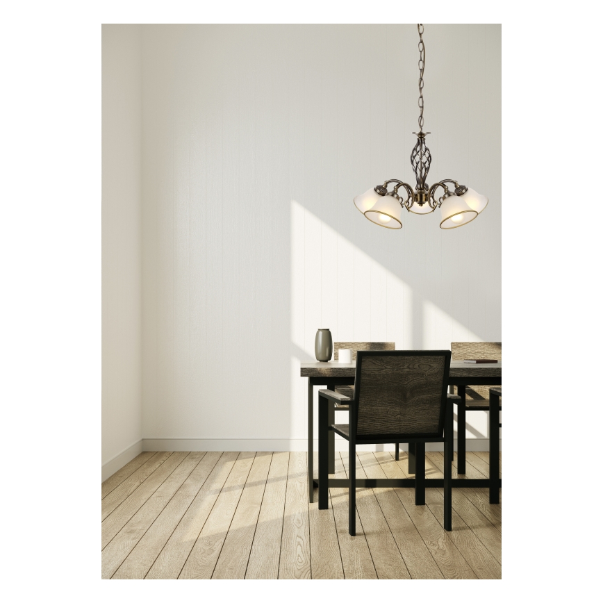 Globo - Luster na lancu 5xE27/60W/230V