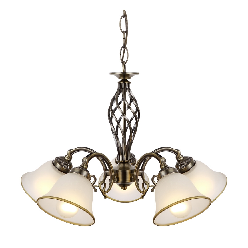 Globo - Luster na lancu 5xE27/60W/230V