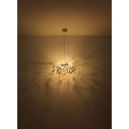Globo - Luster na sajli 8xG9/8W/230V prečnik 61 cm sjajni hrom