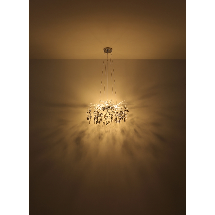 Globo - Luster na sajli 8xG9/8W/230V prečnik 61 cm sjajni hrom