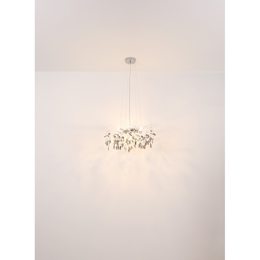 Globo - Luster na sajli 8xG9/8W/230V prečnik 61 cm sjajni hrom