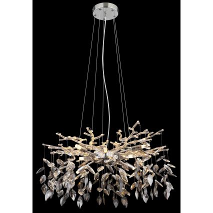 Globo - Luster na sajli 8xG9/8W/230V prečnik 61 cm sjajni hrom