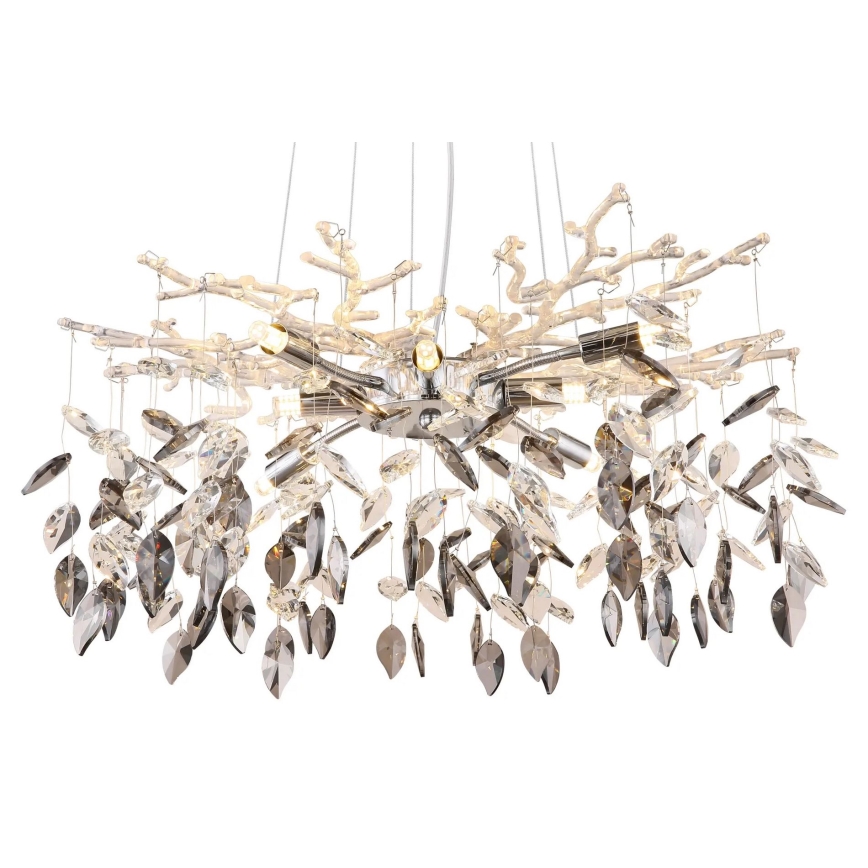 Globo - Luster na sajli 8xG9/8W/230V prečnik 61 cm sjajni hrom