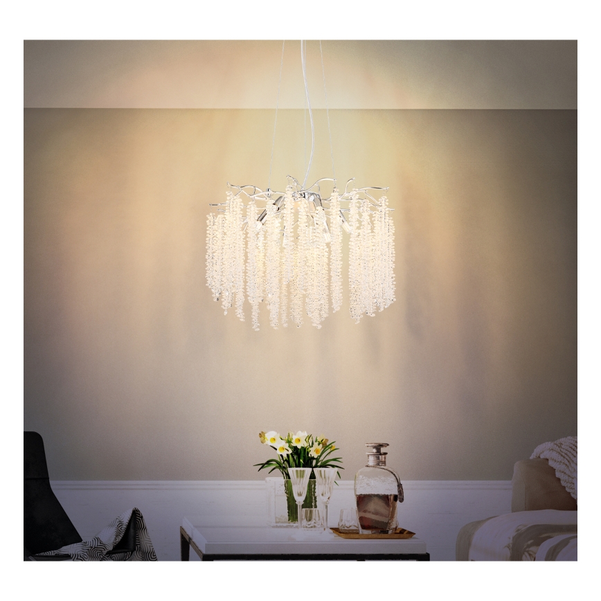 Globo - LED luster na sajli 6xG9/8W/230V