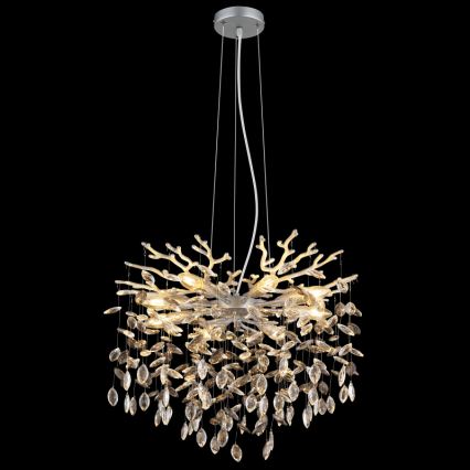 Globo - luster na sajli 8xE14/40W/230V srebrne boje