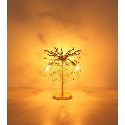 Globo - Stona lampa 3xE14/40W/230V zlatna