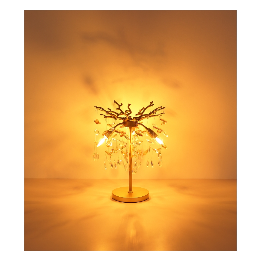Globo - Stona lampa 3xE14/40W/230V zlatna