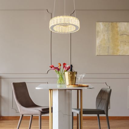 Globo - LED prigušiva luster na sajli LED/30W/230V 2700-6000K prečnik 30 cm + daljinski upravljač