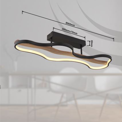 Globo - LED plafonski luster LED/30W/230V