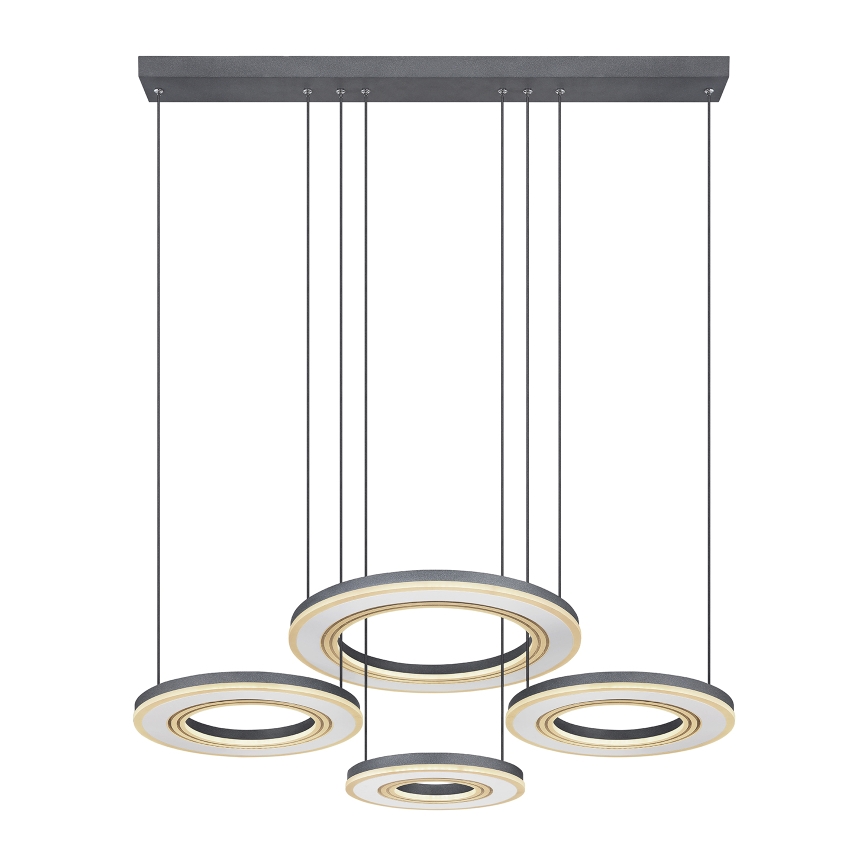Globo - LED prigušiva luster na sajli LED/80W/230V 2700-6000K crna + daljinski upravljač