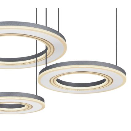 Globo - LED prigušiva luster na sajli LED/80W/230V 2700-6000K crna + daljinski upravljač