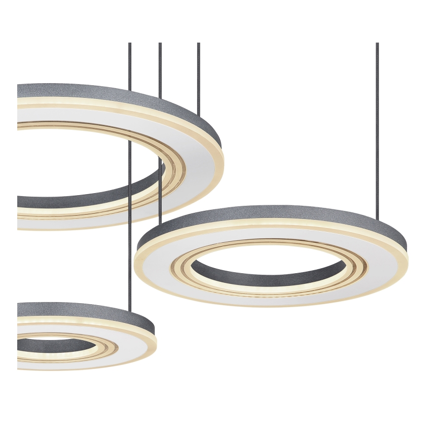 Globo - LED prigušiva luster na sajli LED/80W/230V 2700-6000K crna + daljinski upravljač