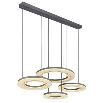 Globo - LED prigušiva luster na sajli LED/80W/230V 2700-6000K crna + daljinski upravljač