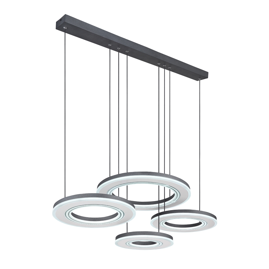 Globo - LED prigušiva luster na sajli LED/80W/230V 2700-6000K crna + daljinski upravljač