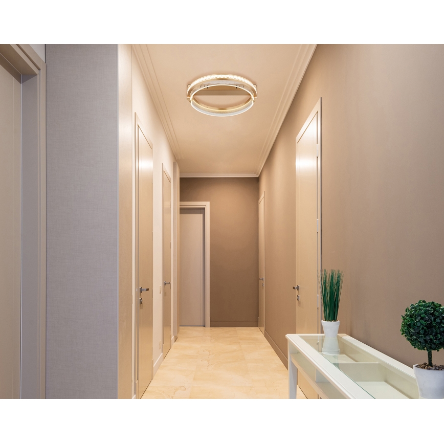 Globo - LED prigušiva kristalna plafonska svetiljka LED/36W/230V 2700K-6000K + daljinski upravljač