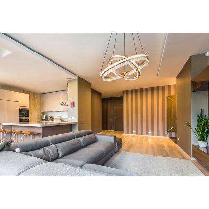 Globo - LED prigušiva kristalni luster na sajli LED/78W/230V 2700K-6000K + daljinski upravljač