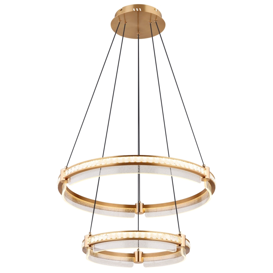 Globo - LED prigušiva kristalni luster na sajli LED/78W/230V 2700K-6000K + daljinski upravljač
