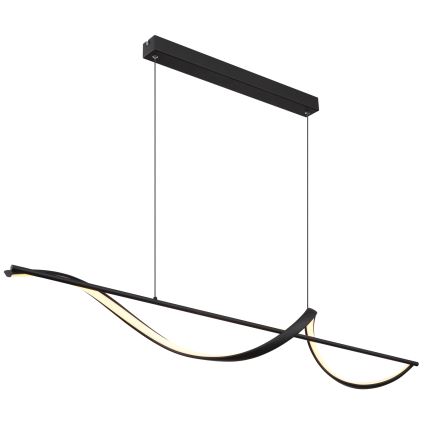 Globo - LED luster na sajli LED/24W/230V 3000K crna