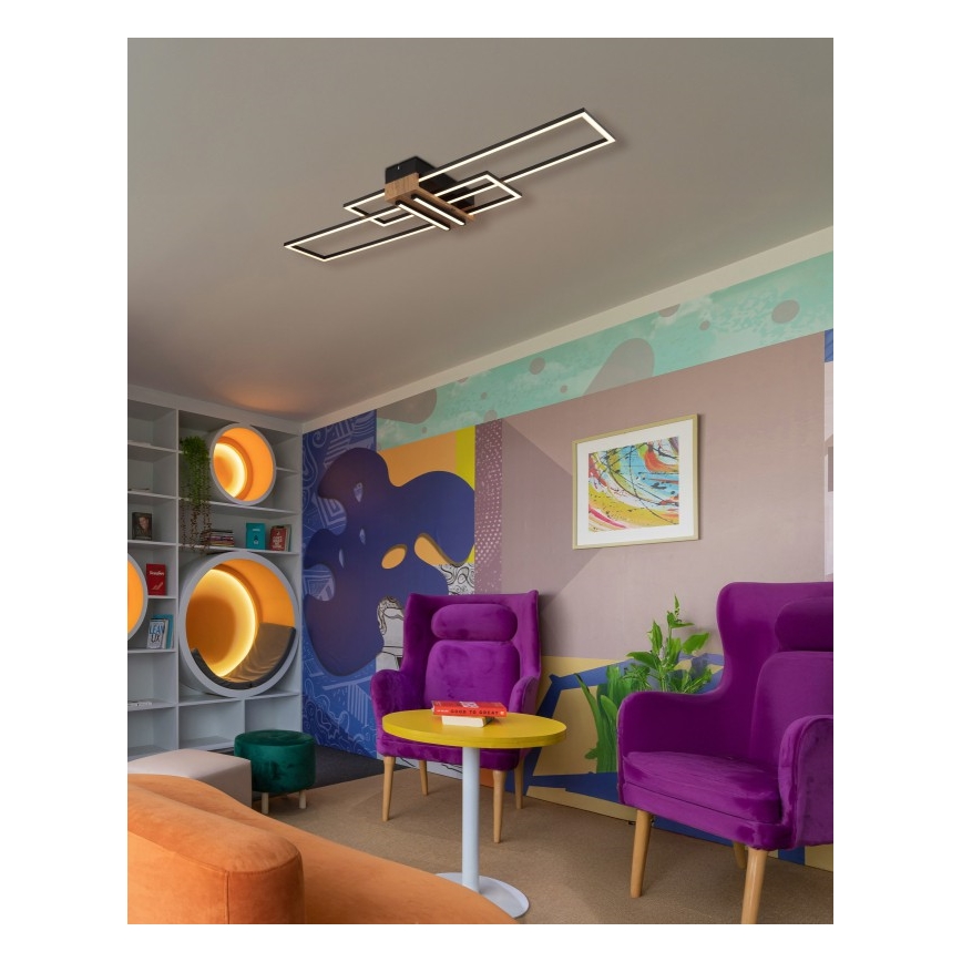 Globo - LED stropno svetlo LED/40W/230V 3000K 25x100 cm crno