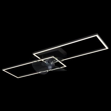 Globo - prigušiva LED plafonska lampa sa ventilatorom LED/38W/230V 3000-6500K + daljinski upravljač