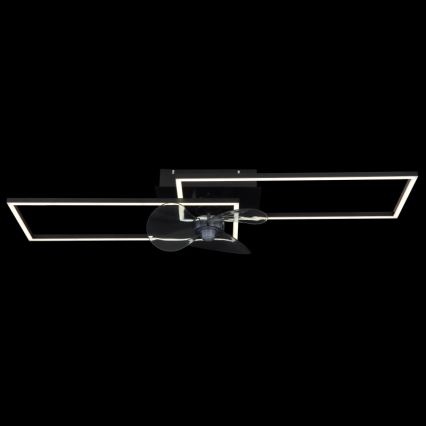 Globo - prigušiva LED plafonska lampa sa ventilatorom LED/38W/230V 3000-6500K + daljinski upravljač