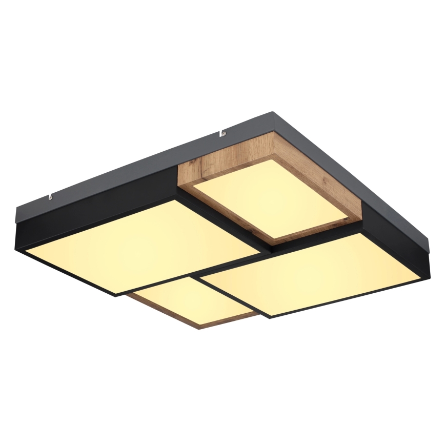 Globo 67286-50 - LED plafonsko svetlo GUNDI LED/50W/230V 60x60 cm braon/crna