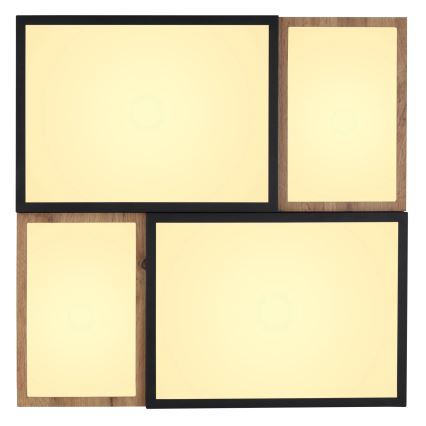 Globo 67286-50 - LED plafonsko svetlo GUNDI LED/50W/230V 60x60 cm braon/crna