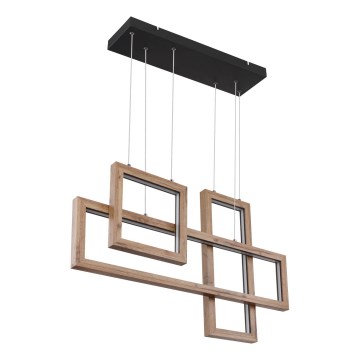 Globo 67287H1 - LED Luster na sajli MANDERA LED/40W/230V braon