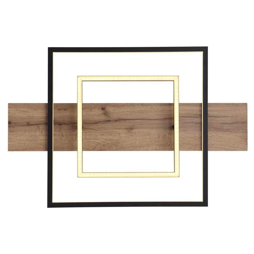 Globo 67289D - LED prigušiva plafonska svetiljka VANNI LED/24W/230V 40x60 cm braon/crna