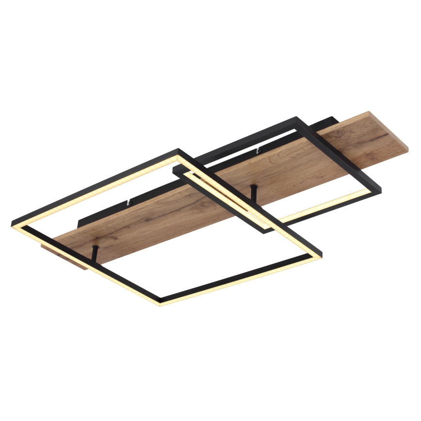 Globo 67289D1 - LED plafonsko svetlo VANNI LED/24W/230V 40x75 cm braon/crna