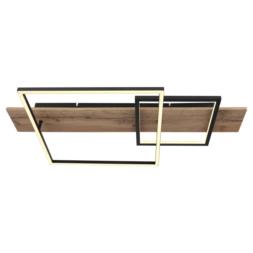 Globo 67289D1 - LED plafonsko svetlo VANNI LED/24W/230V 40x75 cm braon/crna