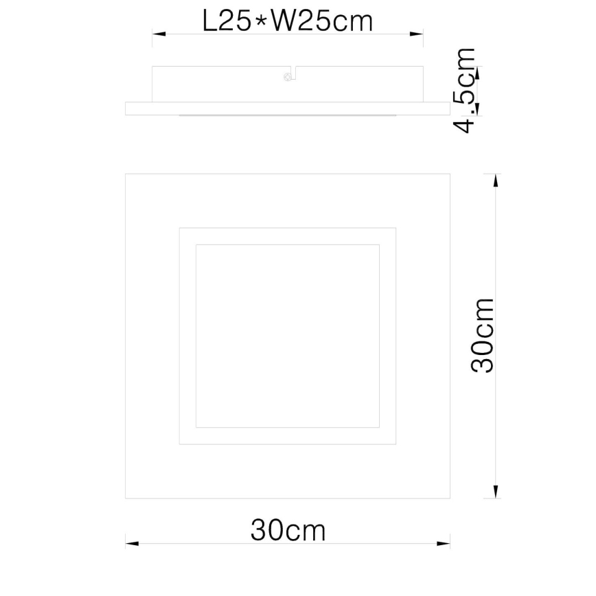 Globo - LED Plafonsko svetlo LED/12W/230V