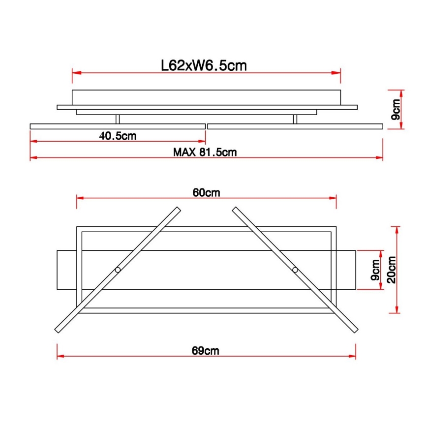 Globo - LED plafonsko svetlo LED/32W/230V