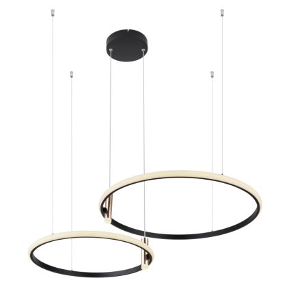 Globo - LED prigušiva luster na sajli LED/55W/230V 2700-6000K crna + daljinski upravljač