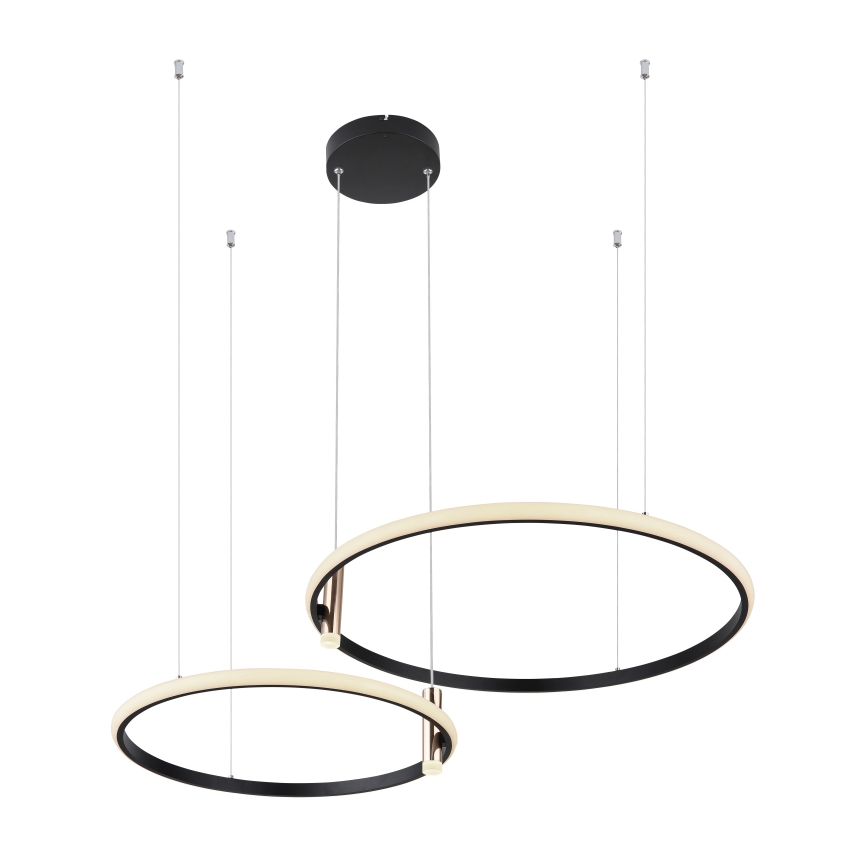 Globo - LED prigušiva luster na sajli LED/55W/230V 2700-6000K crna + daljinski upravljač