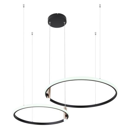 Globo - LED prigušiva luster na sajli LED/55W/230V 2700-6000K crna + daljinski upravljač