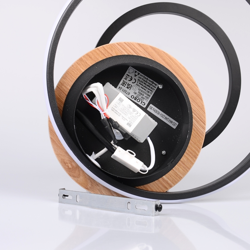Globo - LED plafonsko svetlo LED/24W/230V crna
